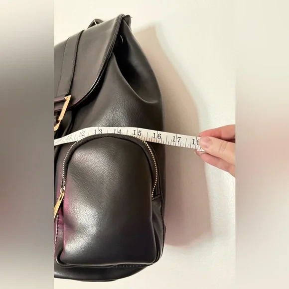 Chic Black Backpack with Gold Accents Buttery Smooth🖤 - Picture 6 of 6